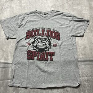 George Bull Dogs UMS university Preparatory School 2020 Spirt Gray Size Large